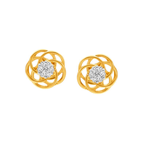 Surreal Diamond Stud Earrings