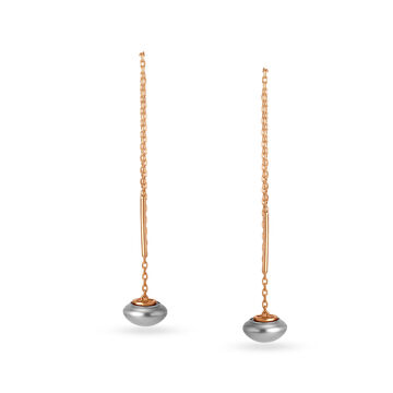14KT Rose Gold Drop Earrings