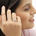 14 KT Statement Rose Gold and Diamond Ring,,hi-res image number null