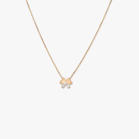 Spectrum Bow Diamond Pendant with Chain