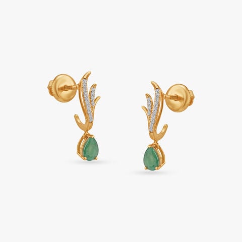 Enchanted Whirl Diamond Drop Earrings
