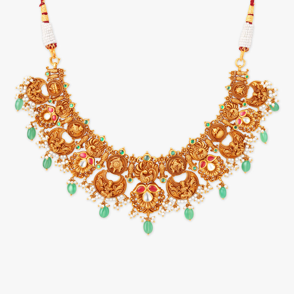 Tanishq gold neck set deals