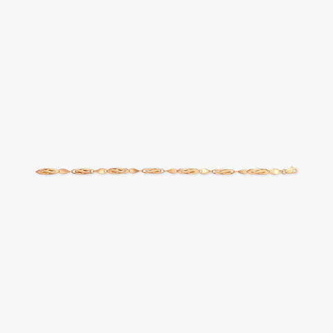Sculpted Link Gold Bracelet for Men