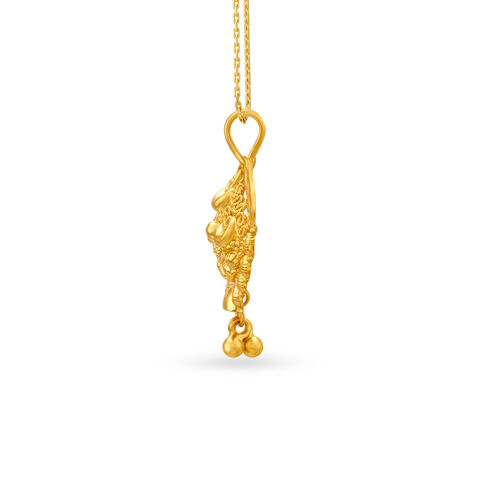 Ornate Gold Rhombic Pendant