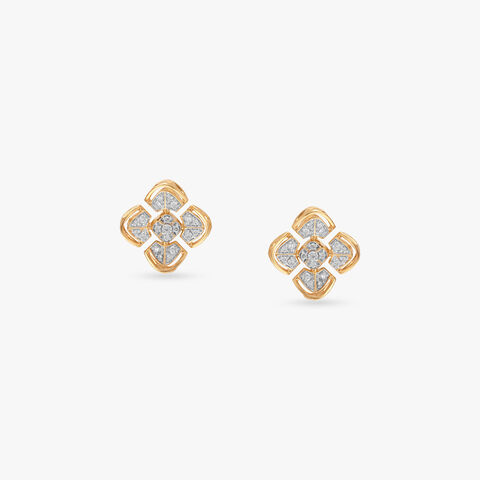 Versatile Chic Diamond Stud Earrings