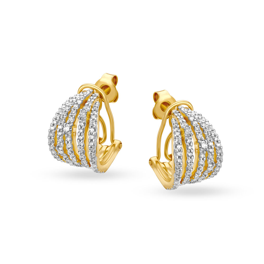 Gold bali earrings designs tanishq best sale