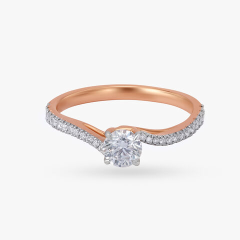 Dazzling Halo Celeste Solitaire Ring
