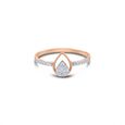 14 KT Rose Gold Paisley Diamond Ring,,hi-res image number null