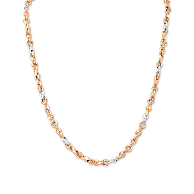 Stylish Dual Tone Gold Chain For Men,,hi-res image number null
