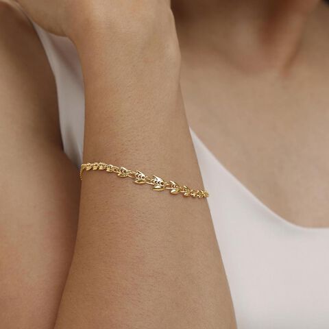 Radiant Lotus Gold Bracelet