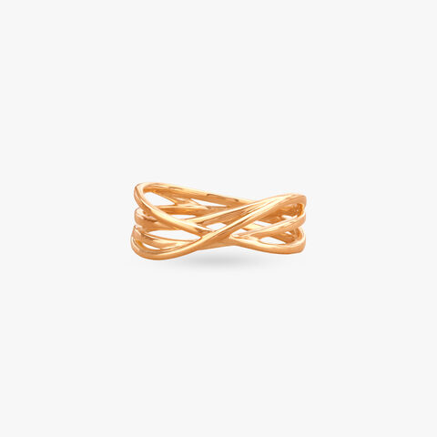 Ribbon Wrap Gold Ring