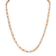 Smart Link Dual Tone Gold Chain For Men,,hi-res image number null