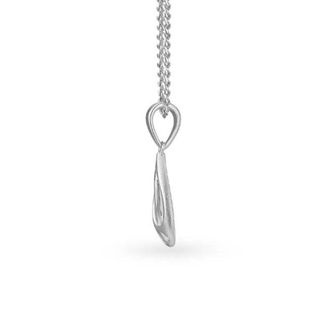 Elegant Platinum Teardrop Pendant