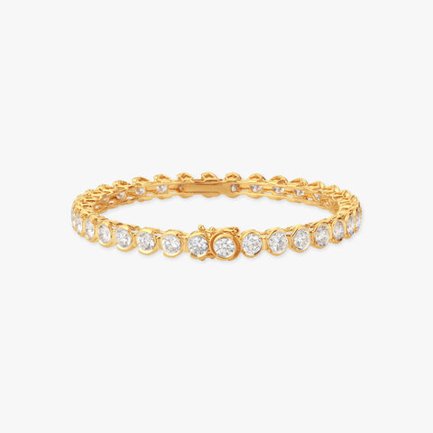 Luminous Links Solitaire Diamond Bangle
