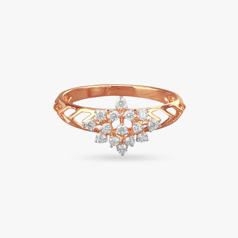 Blossom Sparkle Diamond Finger Ring