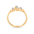 14 KT Yellow Gold And Diamond Marquise Ring,,hi-res image number null