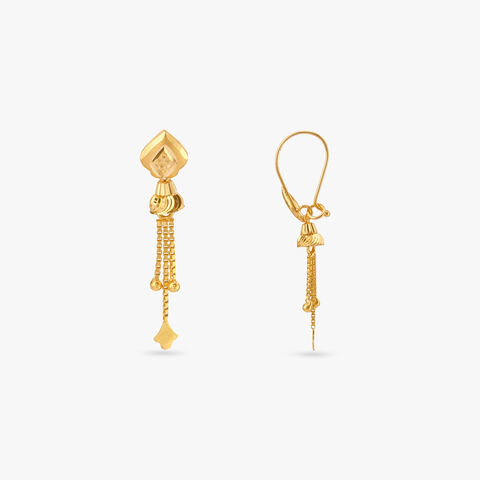 Sunshine Swing Gold Hoop Earrings