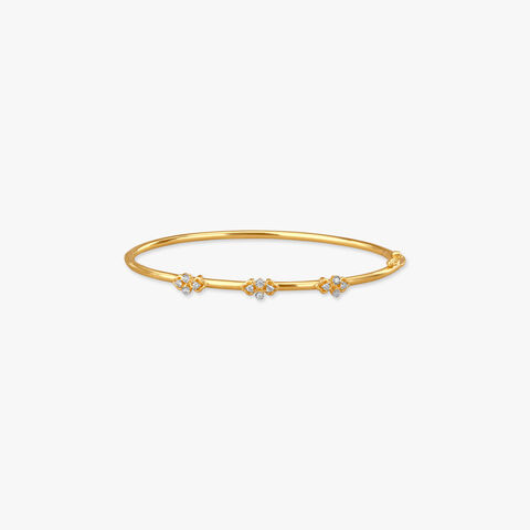 Petal Pathway Diamond Bangle