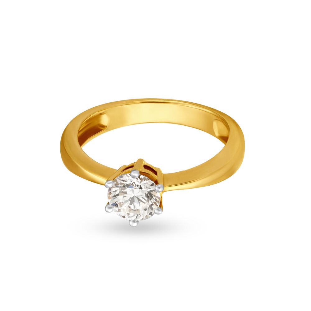 Contemporary Pointer Diamond Ring