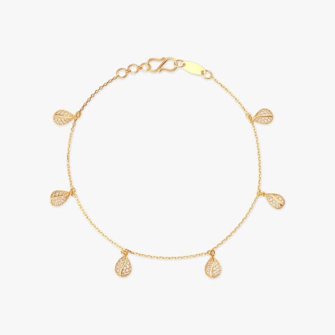 Dewdrop Trail Gold Bracelet