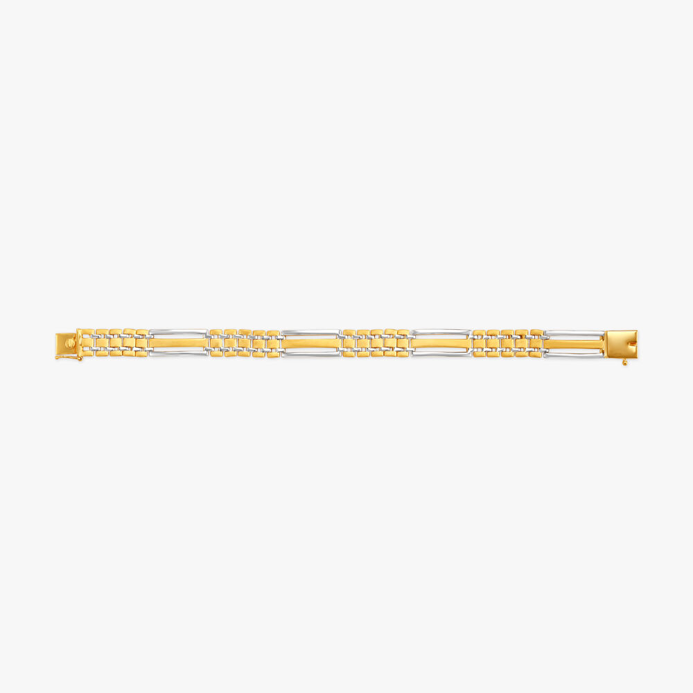 Joule Shop 10K/14K Solid Yellow Gold Dollar Sign Bracelet