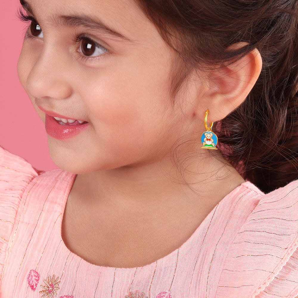 Hoop earrings for little girls on sale