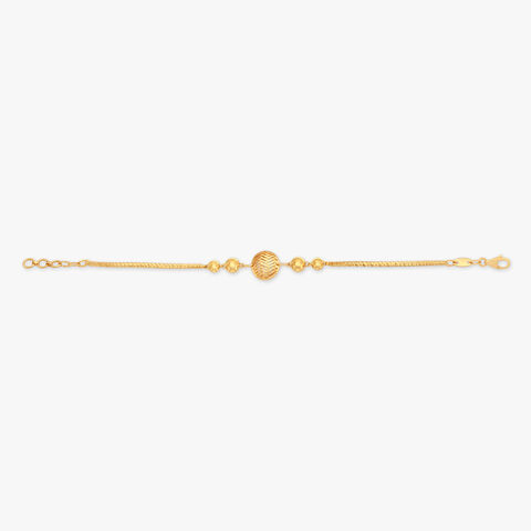 Orbit Wave Gold Bracelet