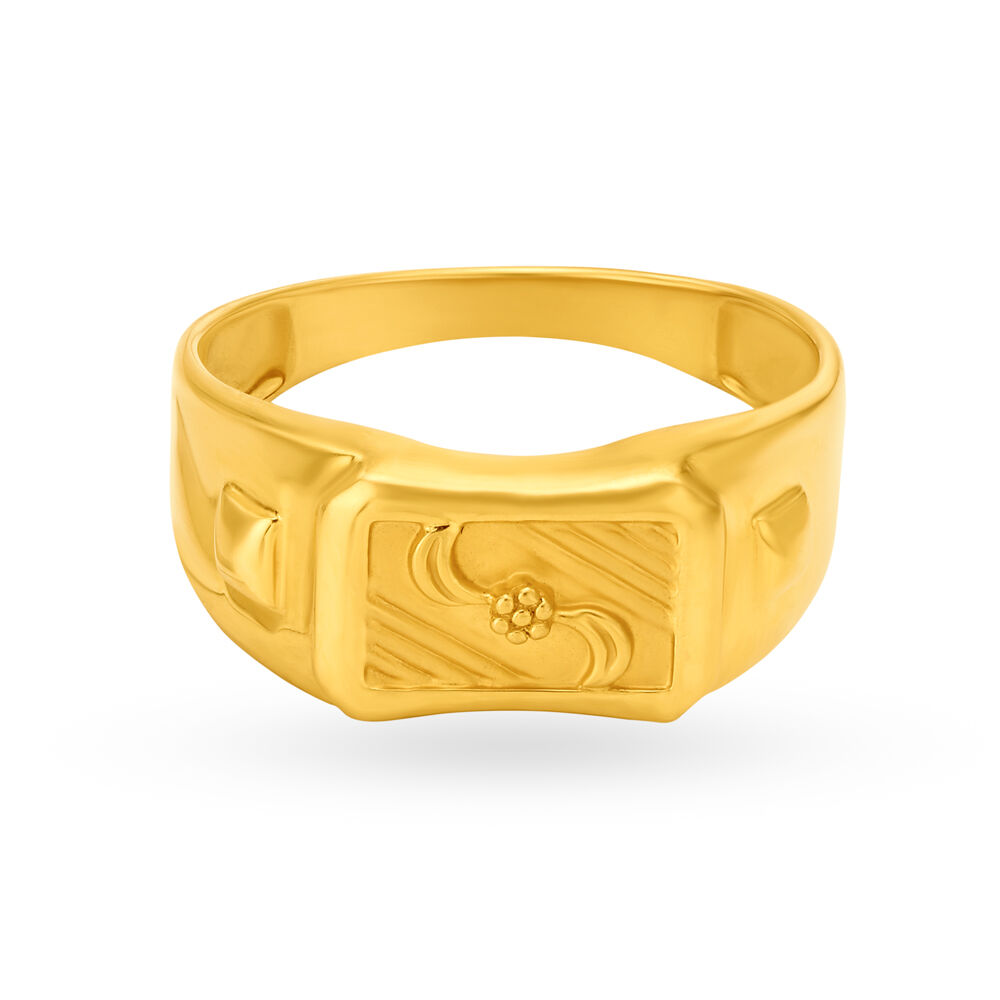 Floral online engraved ring