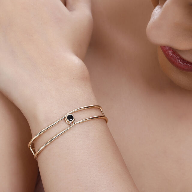 14 KT Yellow Gold Sophisticated Bangle,,hi-res image number null