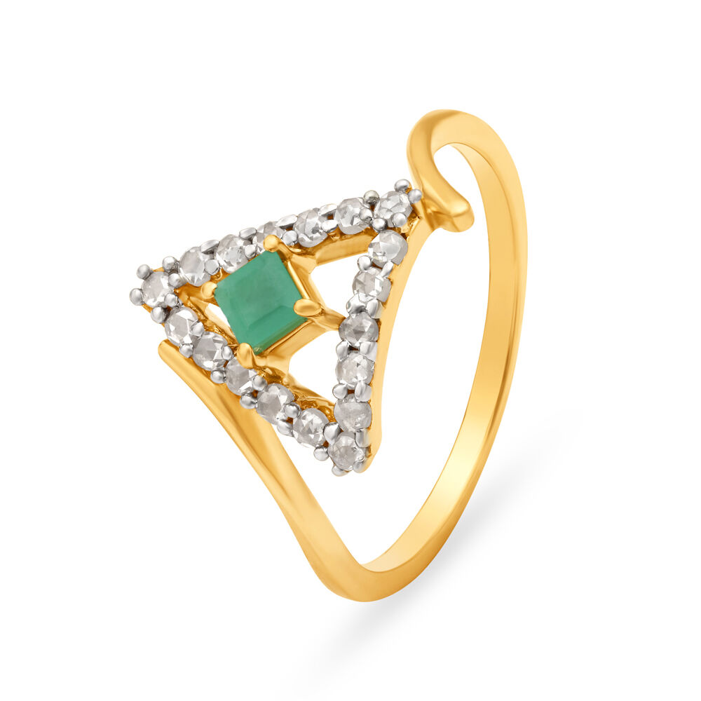 Polki ring shop tanishq