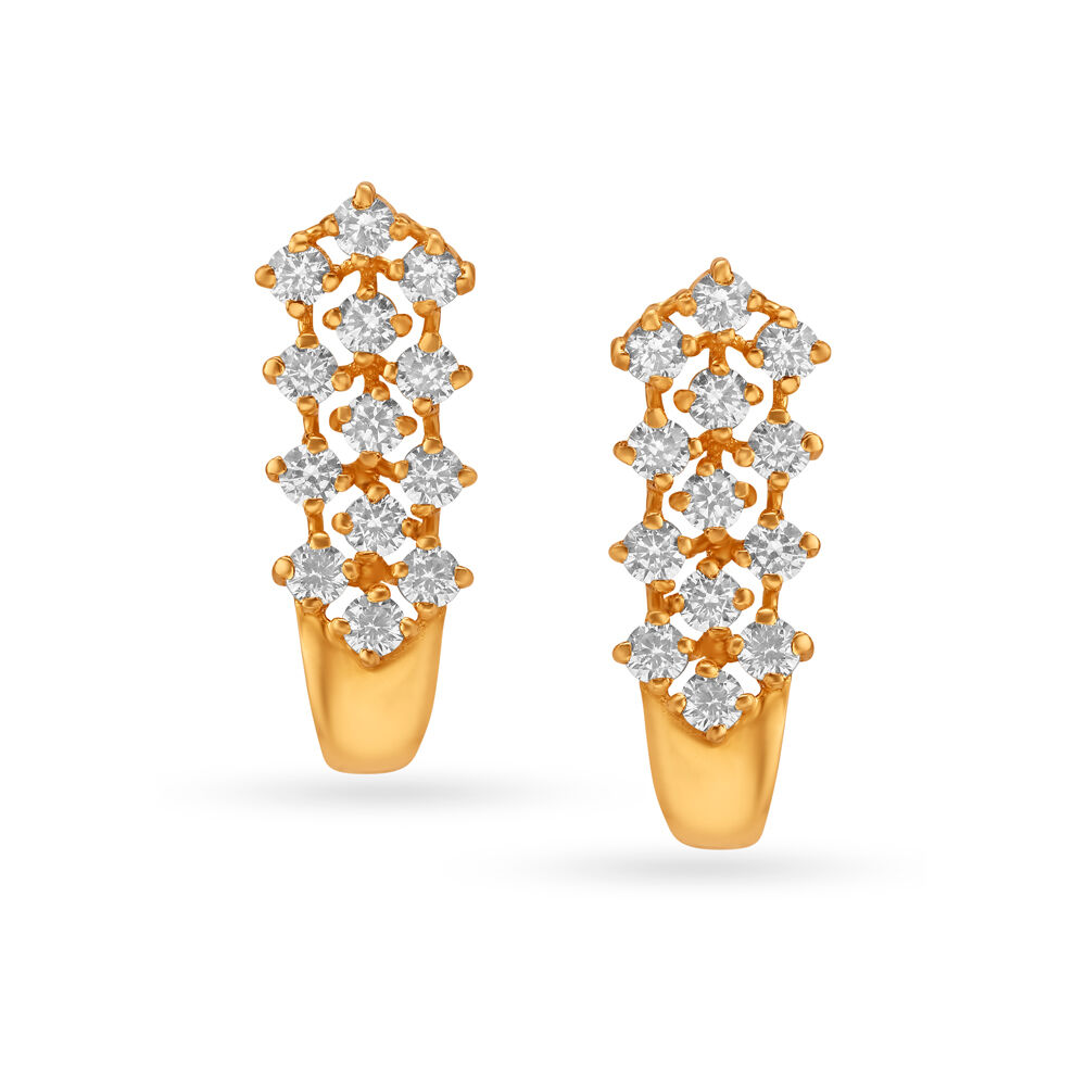 J Type Stone Studded Earrings Latest Imitation Jewellery Designs ER20101 |  JewelSmart.in