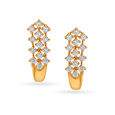Captivating Fancy Gold Stud Earrings,,hi-res image number null