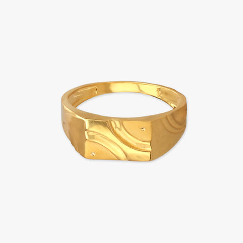 Bold Impressions Gold Finger Ring for Men