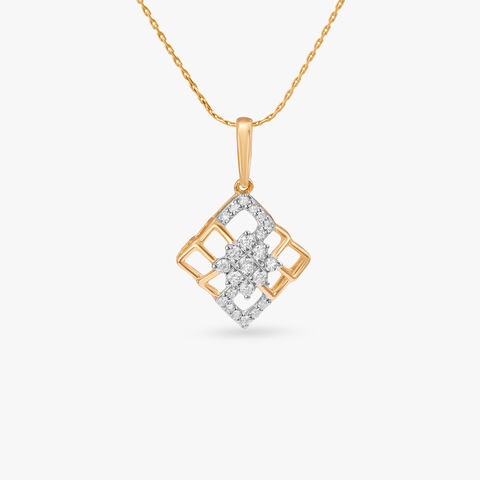 Chic Prism Diamond Pendant
