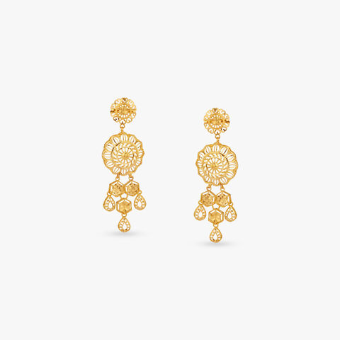 Floral Drop Earrings