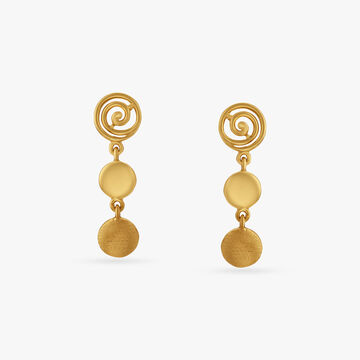 Contemporary Spirals Drop Earrings