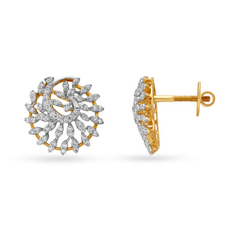 Elegant Diamond Stud Earrings