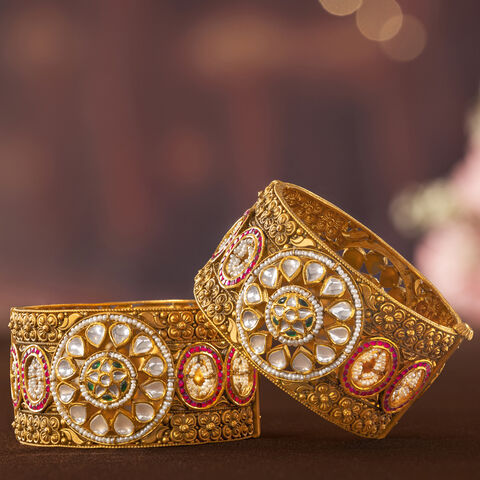 Nakshi Elegance Gold Bangles