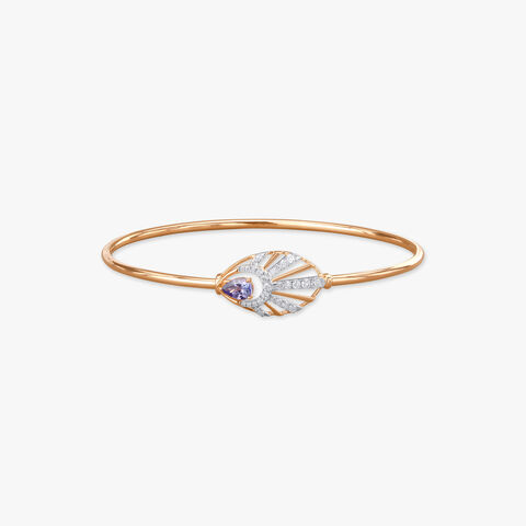 Glimmering Rays Diamond Bangle