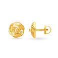 Hypnotic Gold Stud Earrings,,hi-res image number null