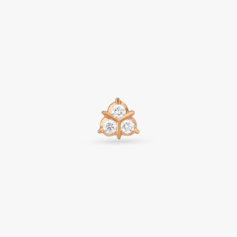 Trilliant Spark Diamond Nose Pin