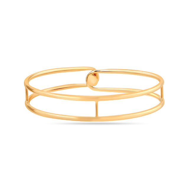 14 KT Yellow Gold Sophisticated Bangle,,hi-res image number null