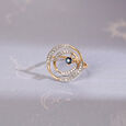 Celestial Dance 14KT Diamond and Blue Sapphire Ring,,hi-res image number null