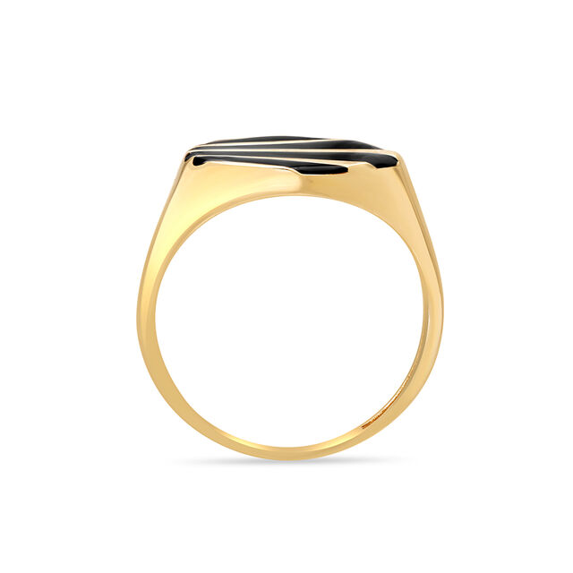14 KT Yellow Gold Bold Stripes Ring,,hi-res image number null