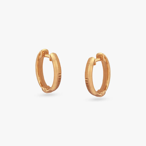 Quiet Edge Gold Hoop Earrings