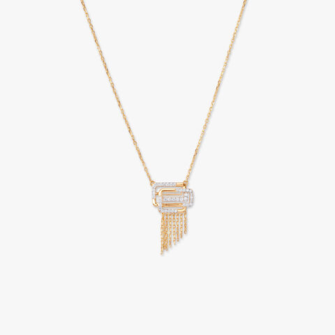 Elegant Tiers Diamond Necklace