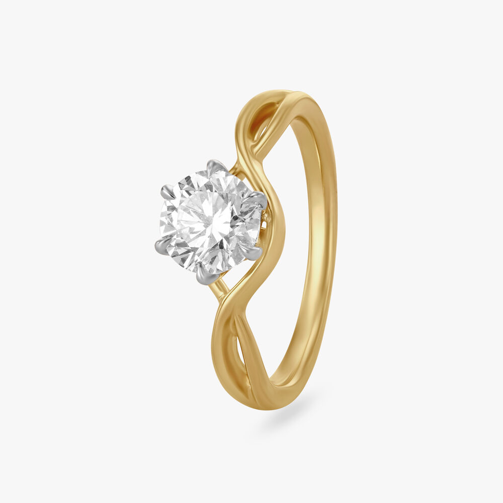 Tanishq Diamond Ring - Stunning Gold - Jewelry in Delhi, 135113734 -  Clickindia