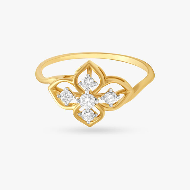 Delightful Floral Diamond Ring,,hi-res image number null