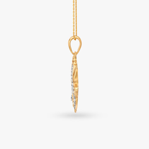Radiant Ganesha Diamond Pendant