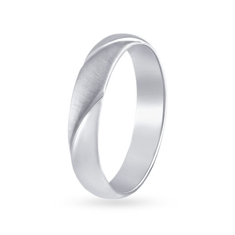 Sublime Textured Platinum Ring